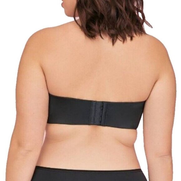 Lane Bryant Cacique Bra MultiWay Strapless Lightweight 40C Black with Straps - Picture 3 of 9